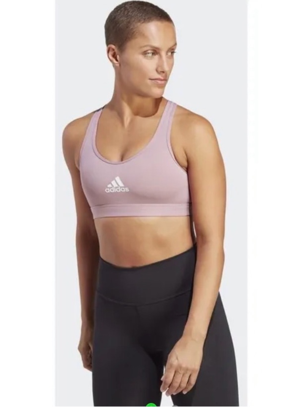 Adidas PowerReact Train Bra, size Medium*, mauve, EUC